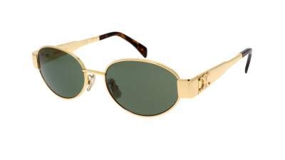 celine cl40235u triomphe metal sunglasses gold frame|Celine CL40235U XXS (54 .